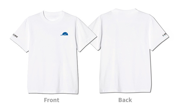 ファイターズふるさと納税のロゴをワンポイントにあしらったシンプルデザインTシャツ