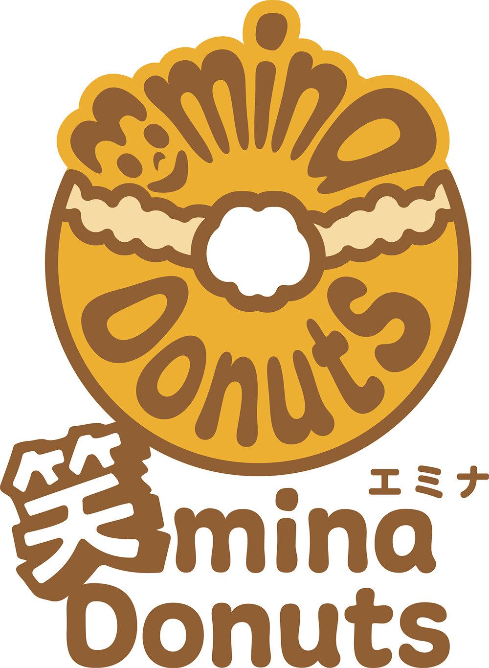 笑mina Donuts ロゴ