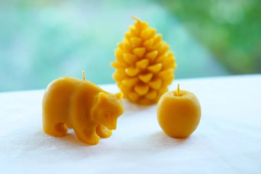 lämpö 蜜蝋キャンドル くま