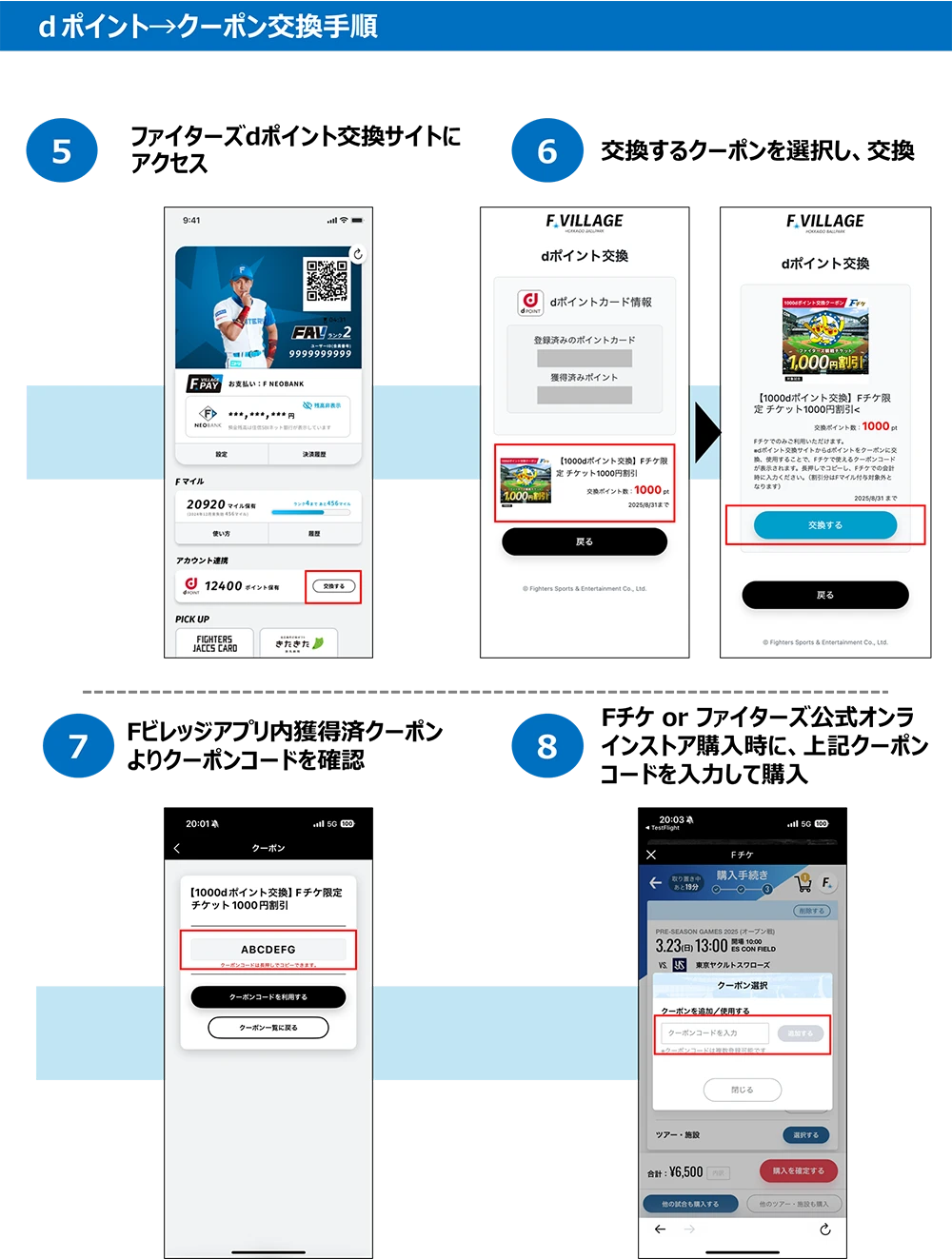 dポイント→クーポン交換手順