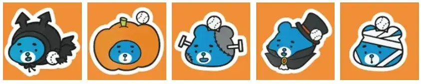 ハロウィンえふたんステッカー