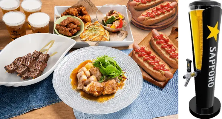 食事とビール