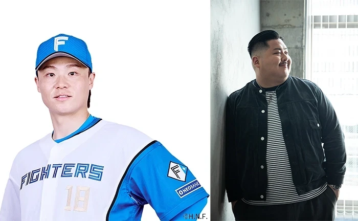山﨑福也投手とBigfumi