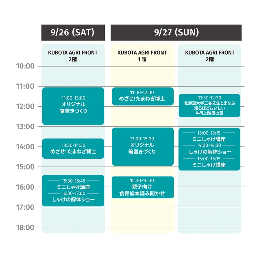 タイムスケジュール