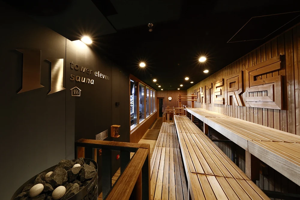 【ぼーや】日ハムファイターズ　エスコン　黒TOWER11　サウナ tower eleven onsen & sauna | アクティビティ | HOKKAIDO BALLPARK F