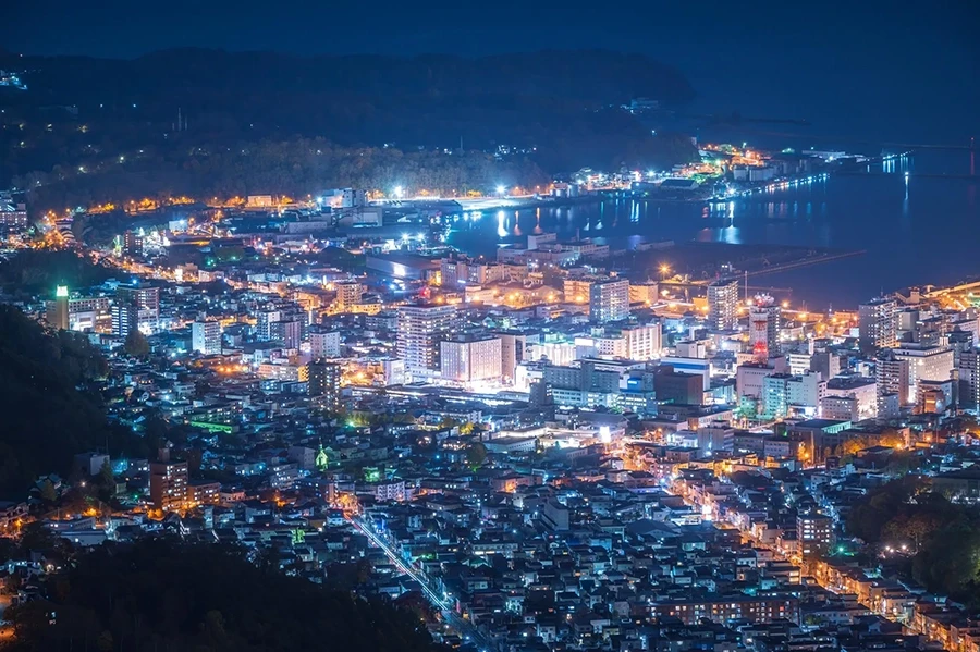 小樽天狗山から眺める夜景