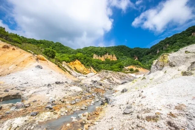 登別温泉の地獄谷