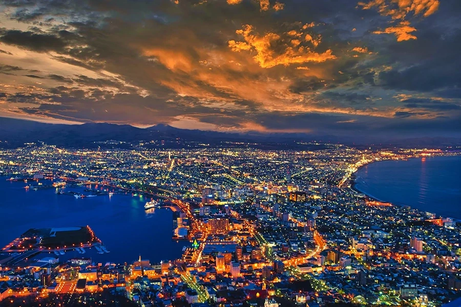 函館山から市内の夜景