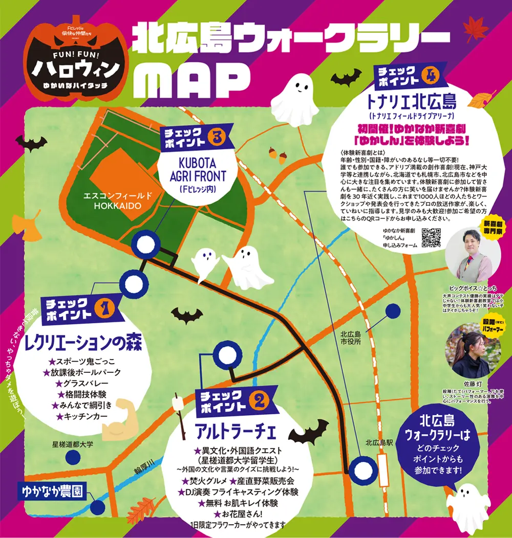北広島ウォークラリーMAP