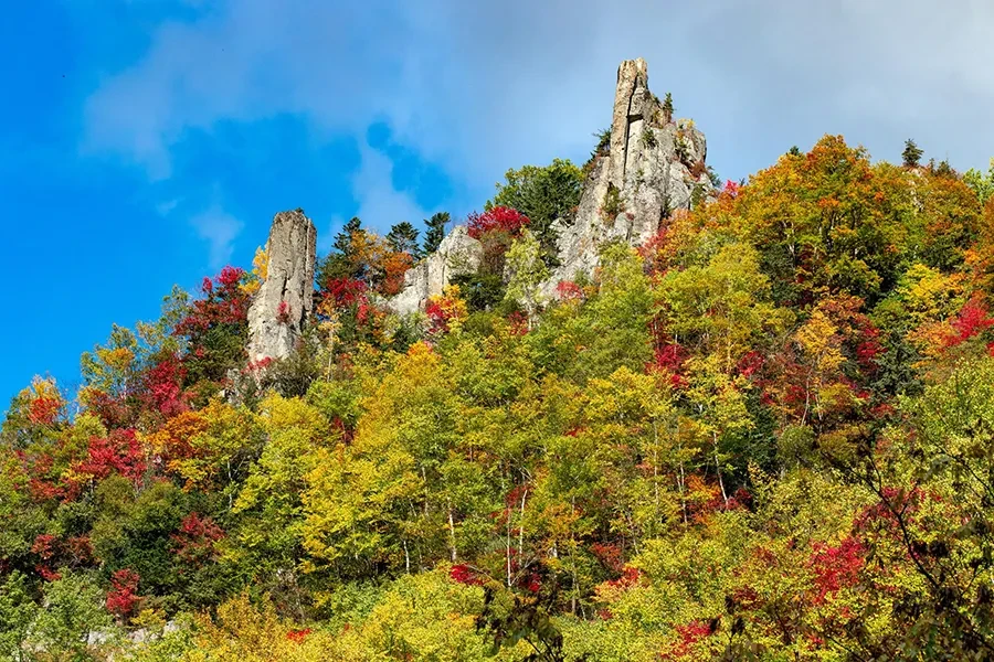 層雲峡の紅葉