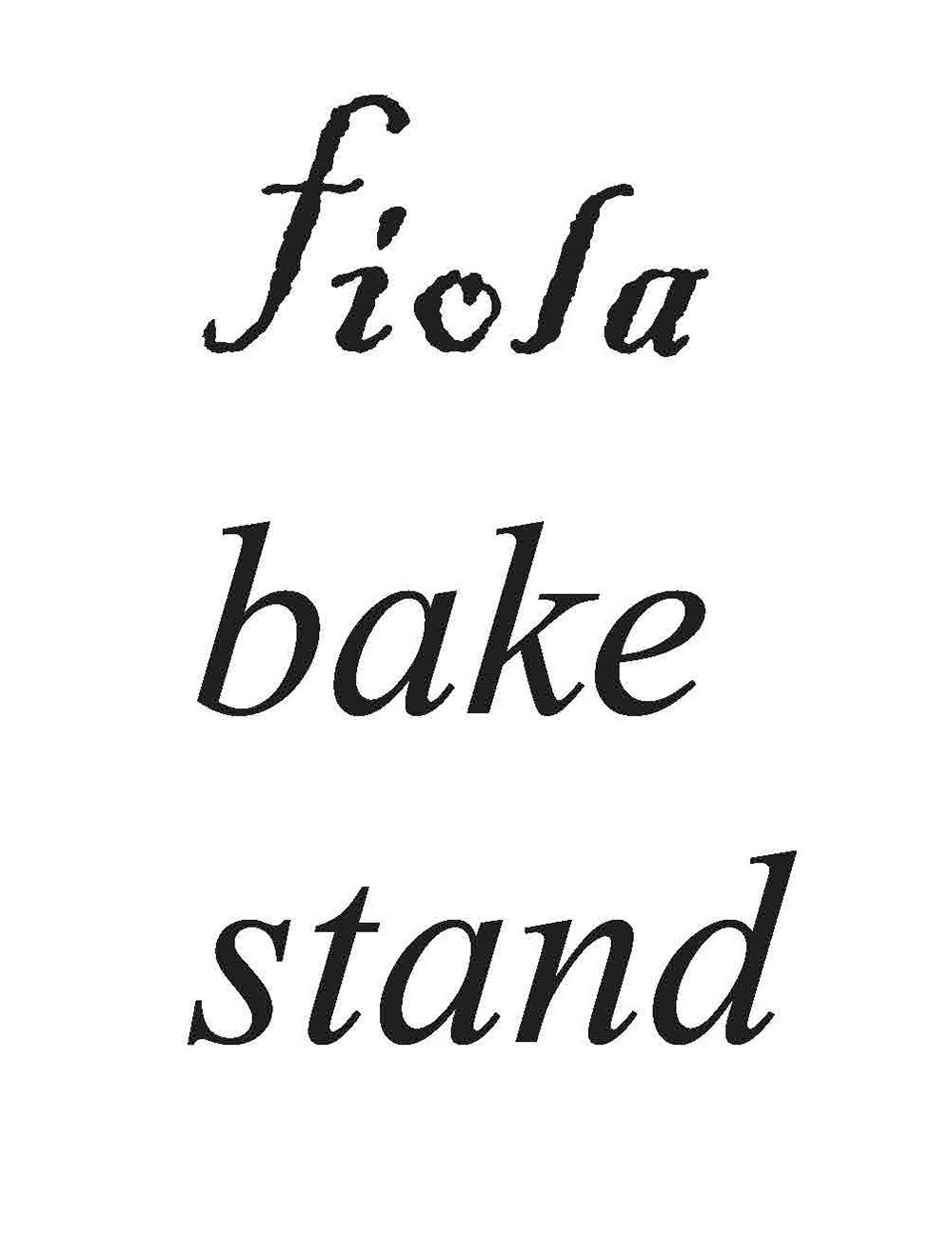fiola bake stand ロゴ
